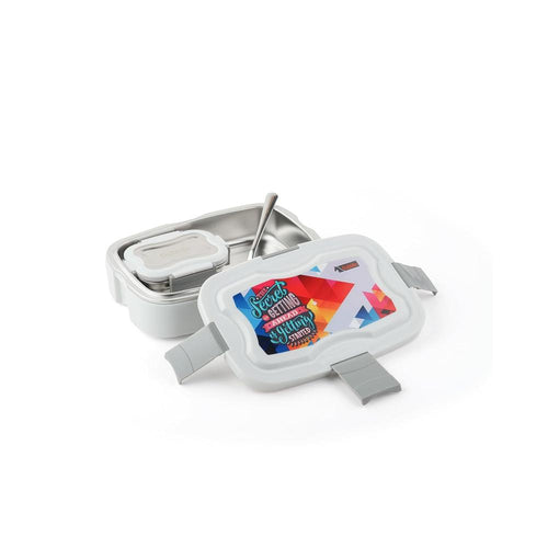 Dubblin Harry Insulated Lunch Box with Steel Container - 850ml | Grey