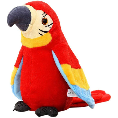 Talking Macaw Parrot Toy with Repeat What You Say and Shake Wings Features