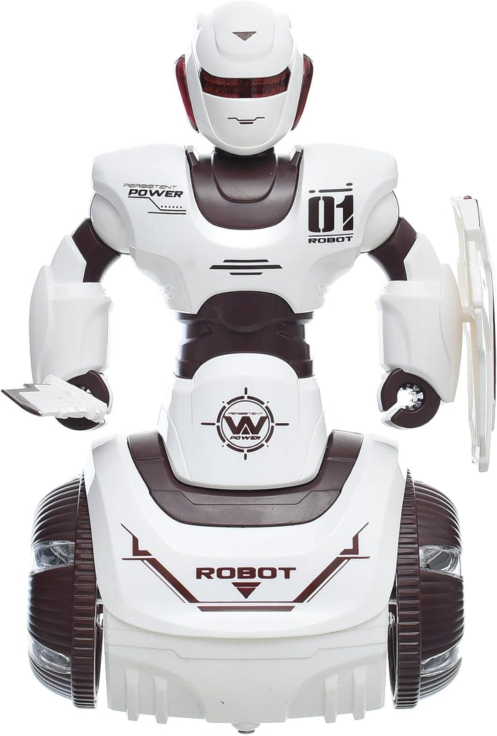 Persistent Power 0-1 Robot Toy | Interactive Robot Toy with Lights & Sounds