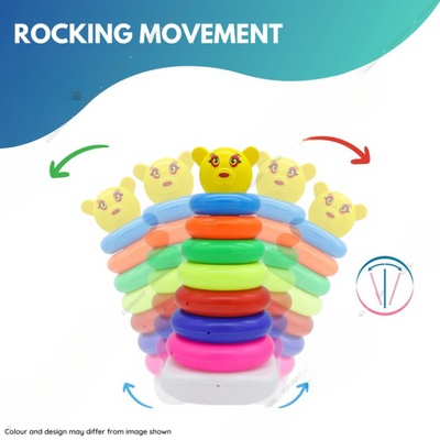 Colorful Stacking Ring Toys (9 Pieces)