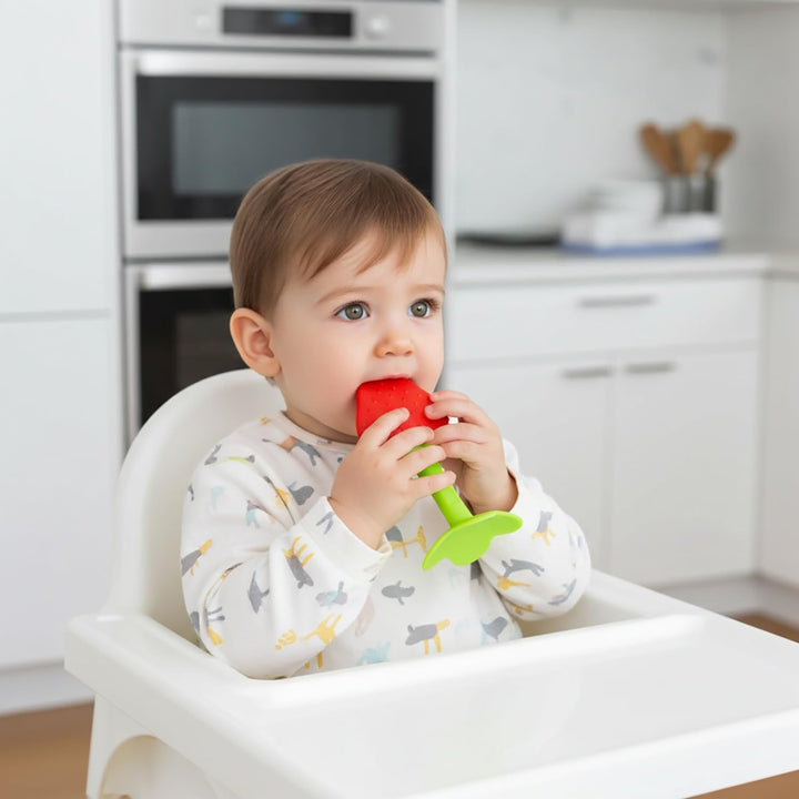 FunBlast Fruit Silicone Baby Teether | Food-Grade Soft Teething Toy for Infants & Toddlers