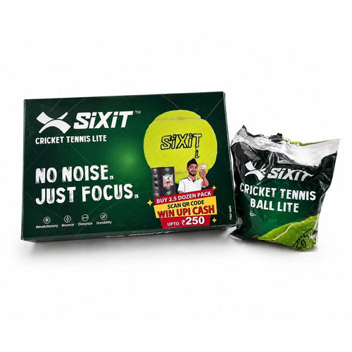 Sixit Cricket Tennis Ball Lite | Lightweight Rubber Balls