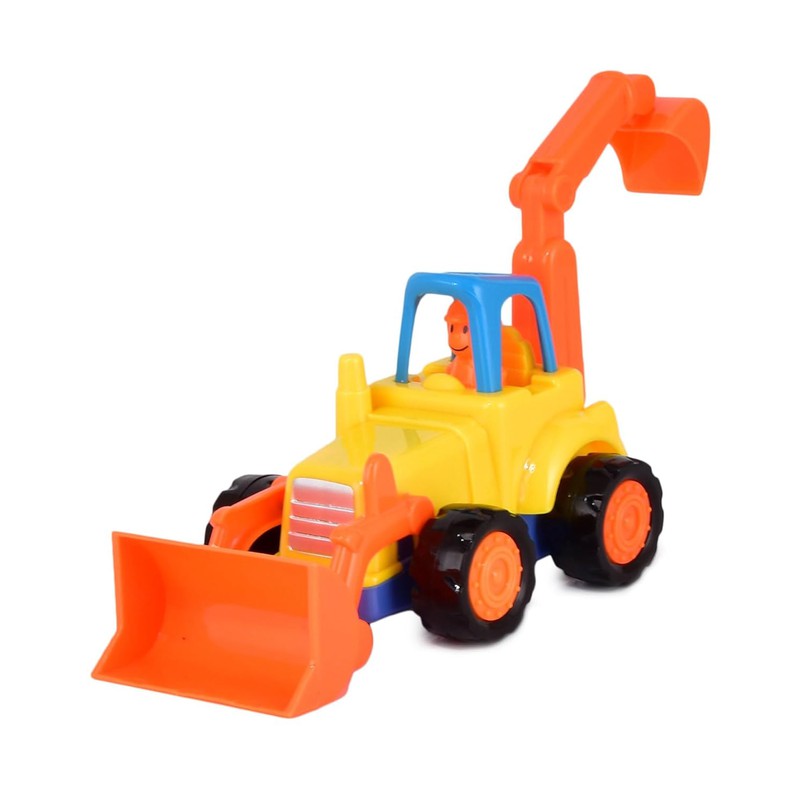 Unbreakable Automobile Car and Tractor Bulldozer (Pack of 4)