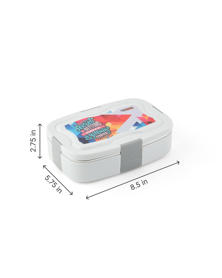 Dubblin Harry Insulated Lunch Box with Steel Container - 850ml | Grey