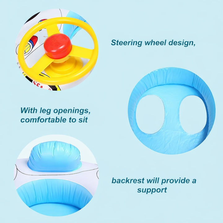 MUREN Kids Car Shape - Swimming Tube Ring | Inflatable Pool Float