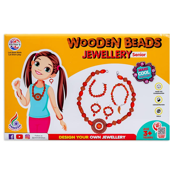 Ratna's Wooden Beads Jewellery Senior – Art & Craft DIY Kit