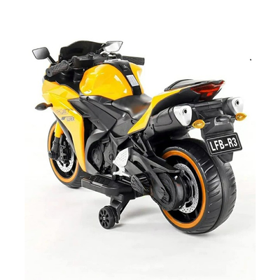 Yellow Ride-On | Rechargeable Battery Operated | R3 Bike (COD Not Available)