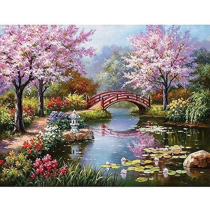 FunBlast 5D Scenery Diamond Painting Kit for Kids & Adults | DIY Crystal Art Craft Kit for Home Decor & Creative Gifting (12 x 16 Inch)