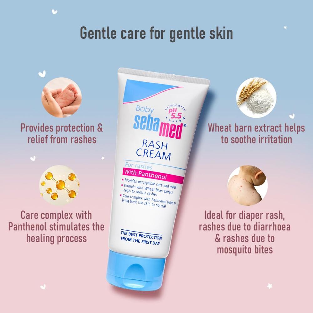 Sebamed Baby Rash Cream - 100ml | Fast Rash Healing