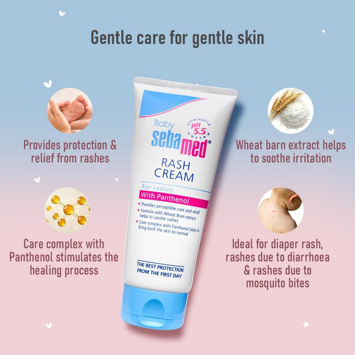 Sebamed Baby Rash Cream - 100ml | Fast Rash Healing
