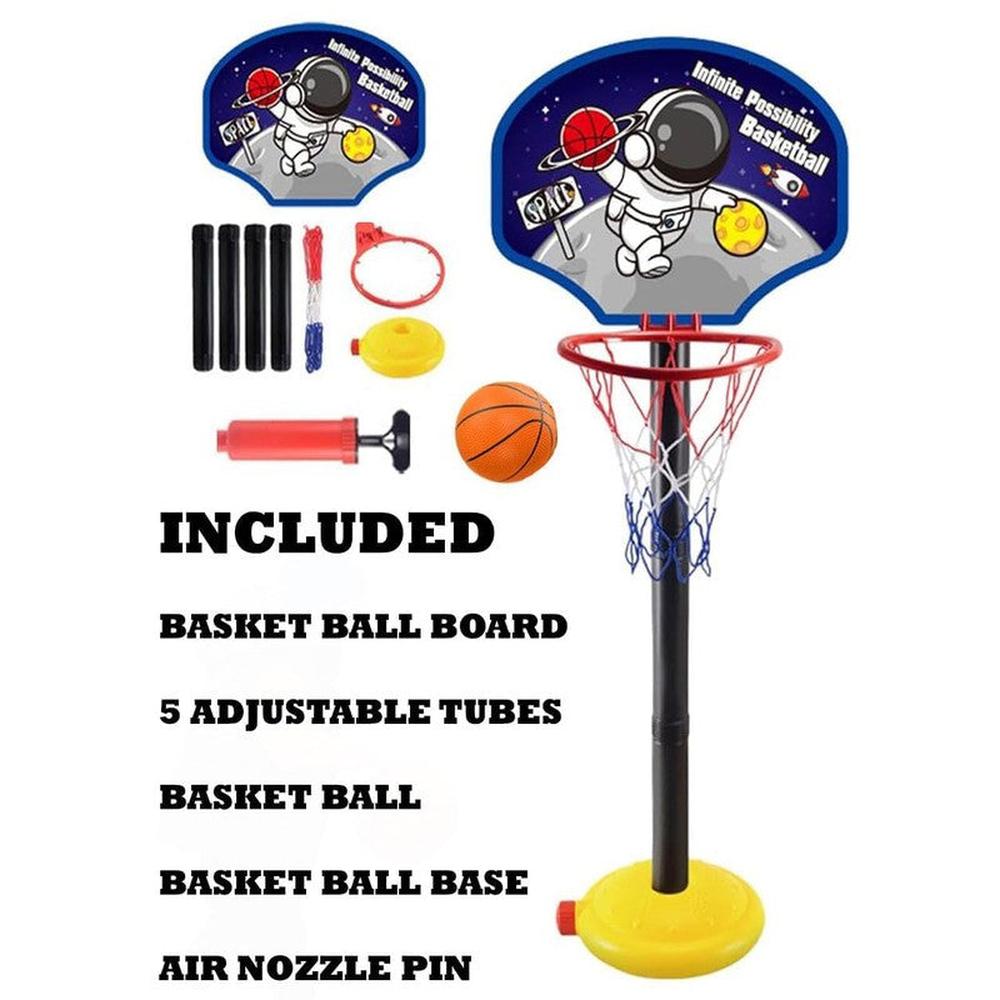 Kats Basketball Set with 5 Adjustable Heights (3-10 Years)