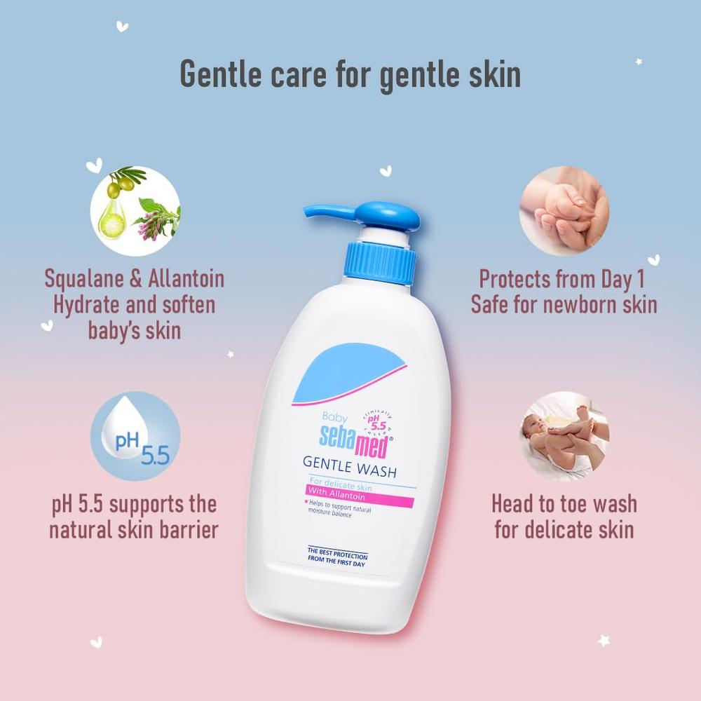 Sebamed Baby Gentle Body Wash - 400ml | pH 5.5 - Tear Free
