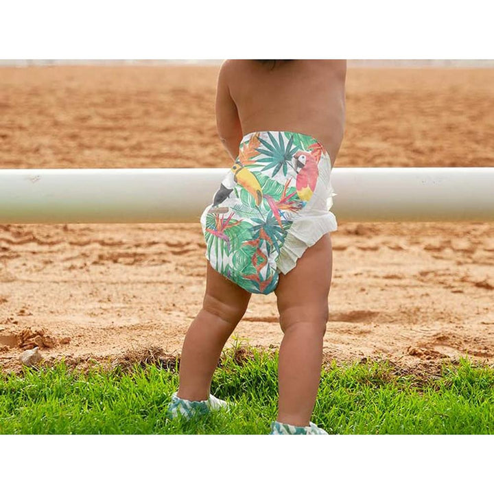 PureBorn Organic Bamboo (Size-4) Baby Disposable Diapers | 48 Pieces | 7-12 kgs