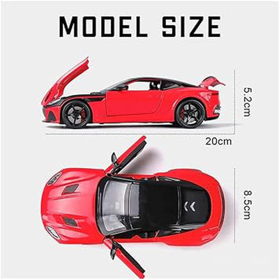 Resembling 1:24 for Aston Martin Gt Alloy Diecasts & Toy Vehicles Metal Toy Car Model Sound and Light Pull Back Collection (Assorted Colour)