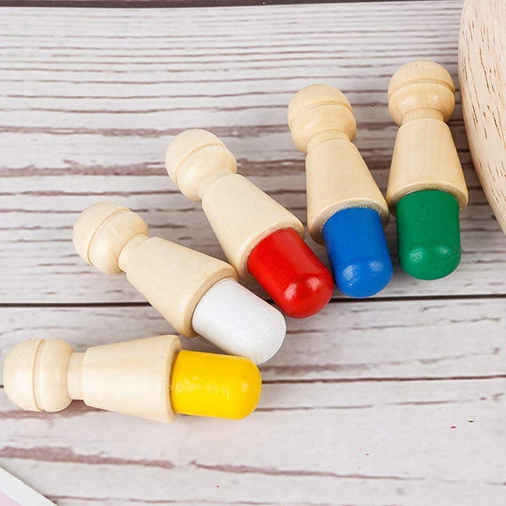 Wooden Colorful Memory Match Stick Game (Early Educational Toy)