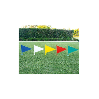 Fitfix Boundary Flag for Marking for All Sports (Assorted Color) - Set of 10