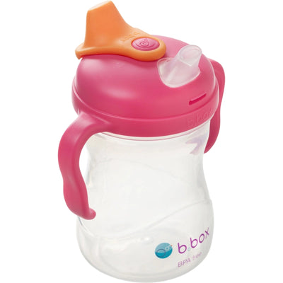 Soft Spout Cup 240ml Raspberry Pink Orange