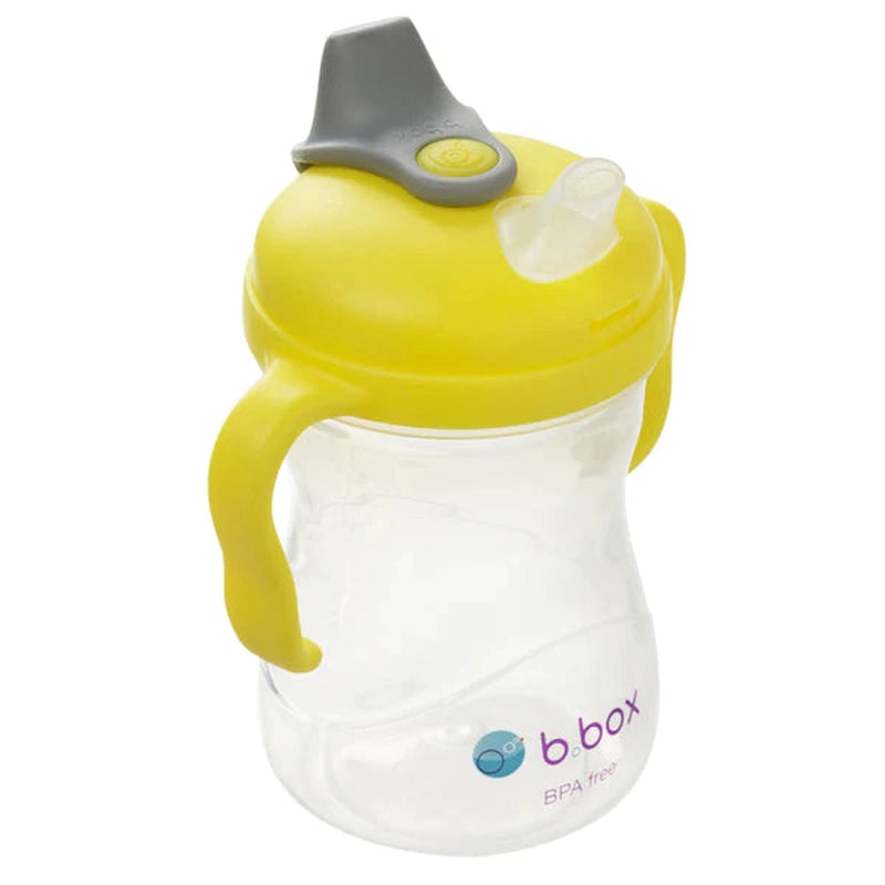 Soft Spout Cup 240ml Lemon Yellow Grey