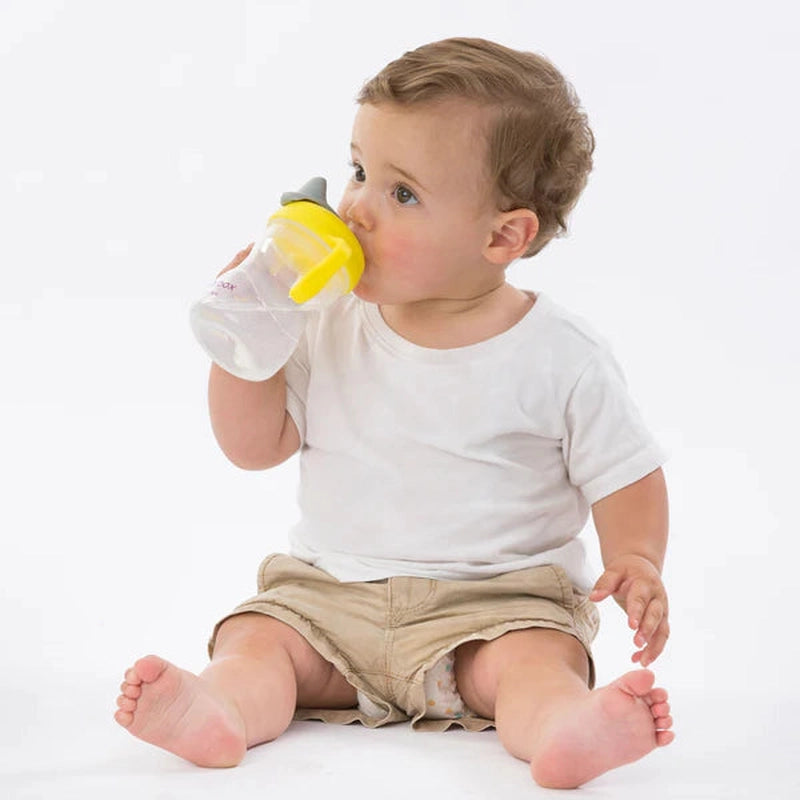 Soft Spout Cup 240ml Lemon Yellow Grey