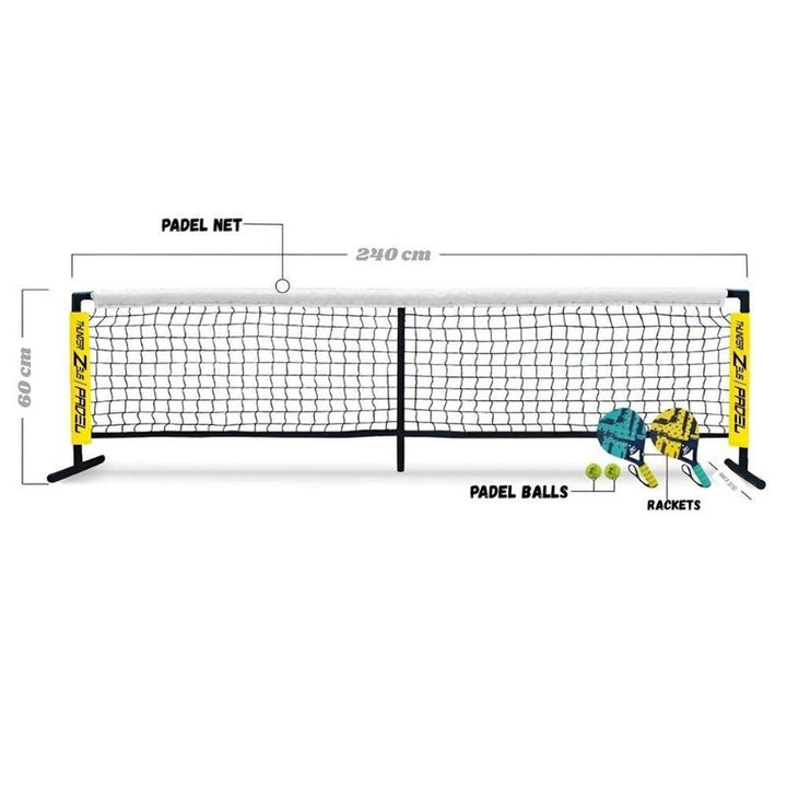 Innov8 Youth Padel Net Set with Premium Net, Lightweight Rackets & Rubber Balls (5-12 Years)