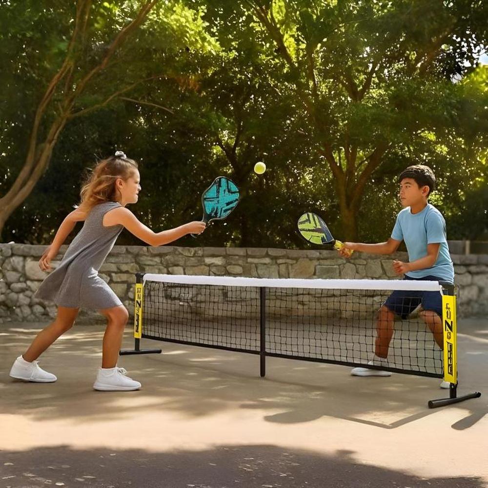 Innov8 Youth Padel Net Set with Premium Net, Lightweight Rackets & Rubber Balls (5-12 Years)