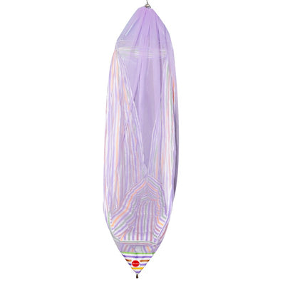 Neonate Baby Swing Cradle with Mosquito Net and Spring (Purple)