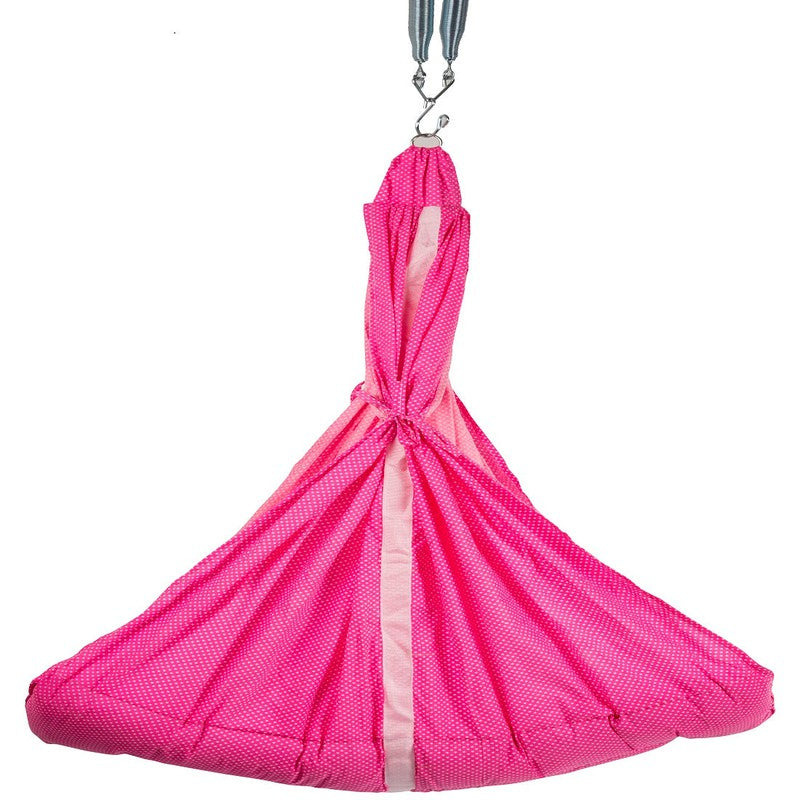 Infant Baby Swing Cradle with Mosquito net and Spring (Pink)