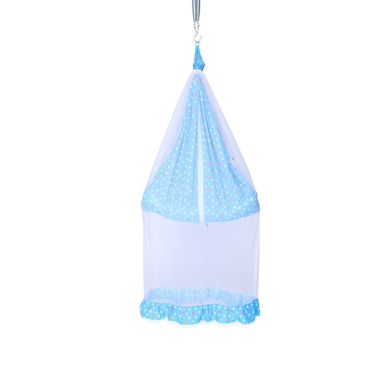 Tot Baby Swing Cradle with Mosquito Net Spring (Blue)