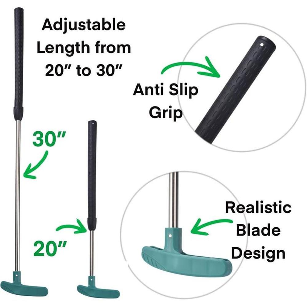 Innov8 Electronic Golf Set | Putting Mat with LED Target & Adjustable Putter (5-10 Years)