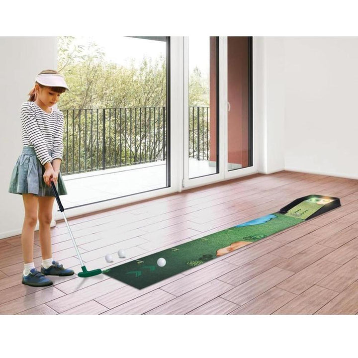 Innov8 Electronic Golf Set | Putting Mat with LED Target & Adjustable Putter (5-10 Years)