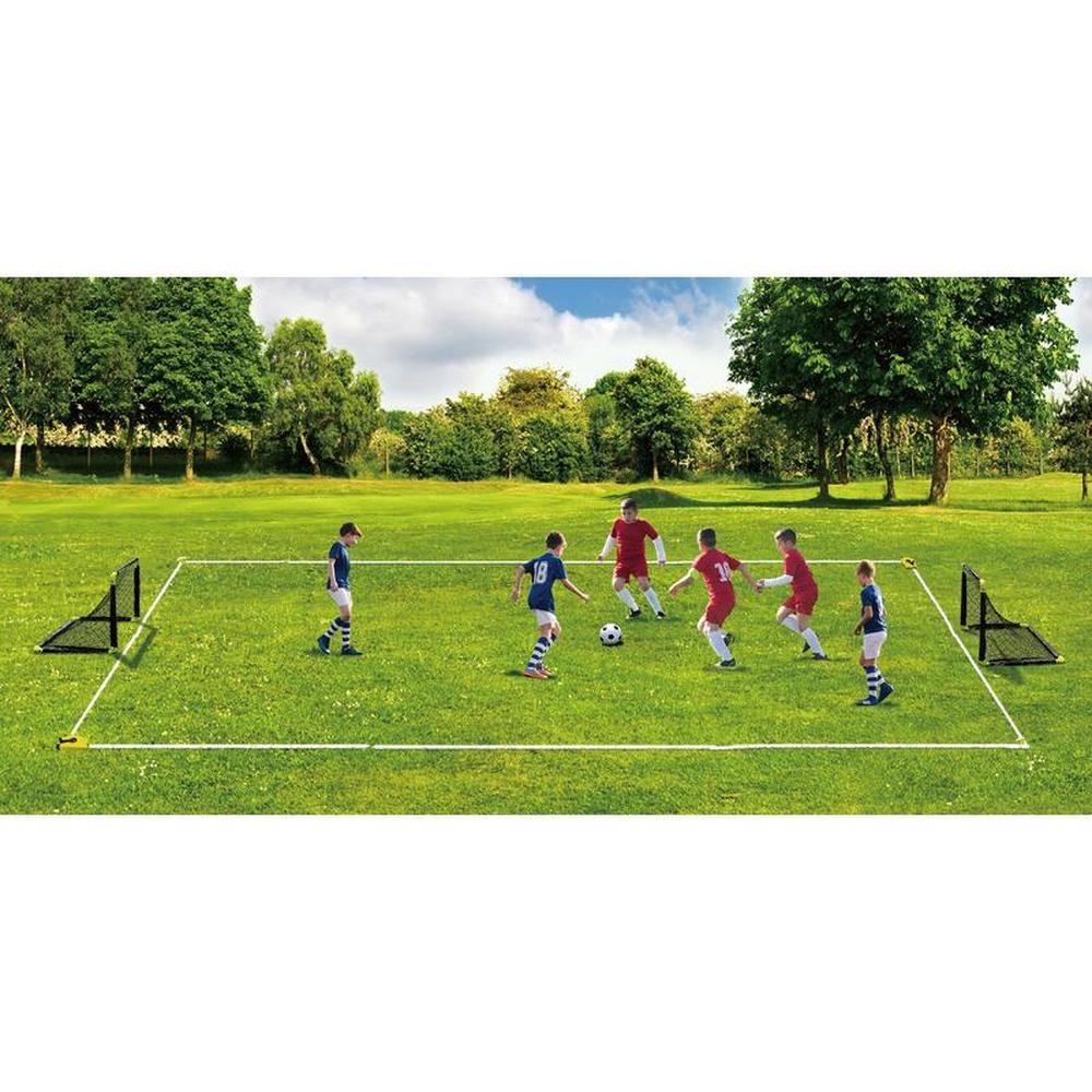 Innov8 Anywhere Soccer Match Set - Folding Goals, Pitch Marker & Ball (5-12 Years)