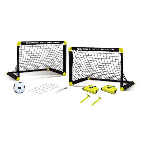 Innov8 Anywhere Soccer Match Set - Folding Goals, Pitch Marker & Ball (5-12 Years)