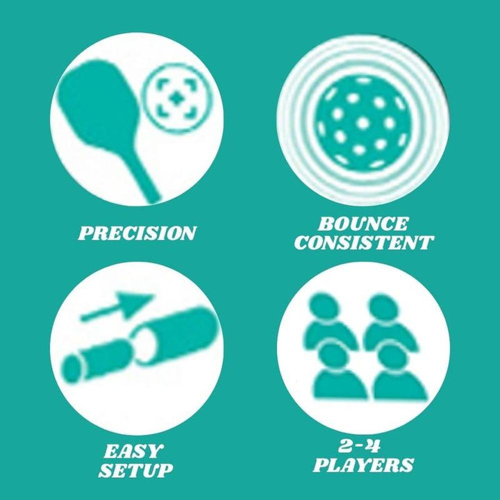 Innov8 Pickleball Youth Set - Premium Net, 5 Ply Maple Paddles & Balls (5-12 Years)