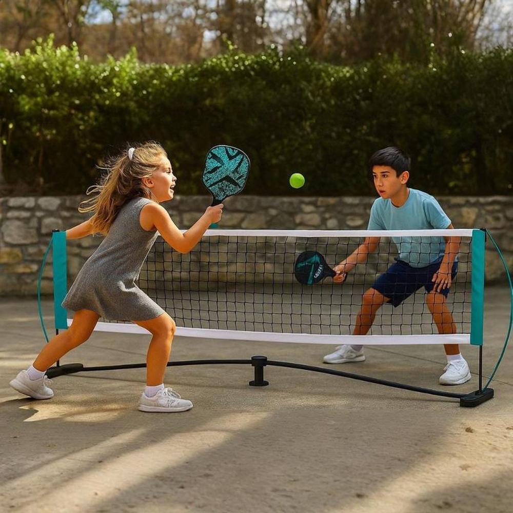 Innov8 Pickleball Youth Set - Premium Net, 5 Ply Maple Paddles & Balls (5-12 Years)