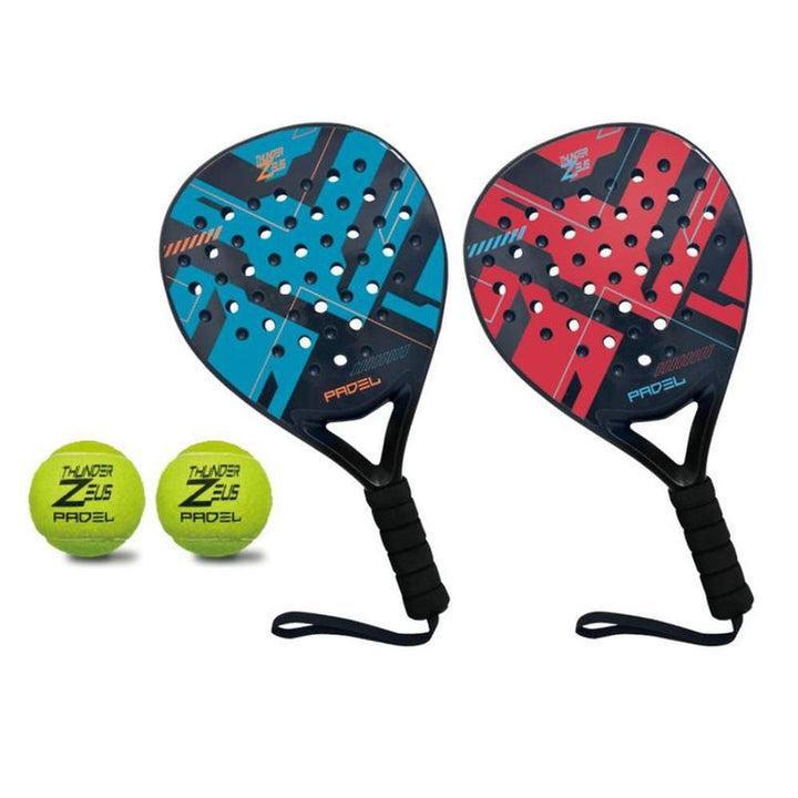 Innov8 Youth Padel Net Set - Premium Net, Blow Mould Rackets & Rubber Balls (5-12 Years)