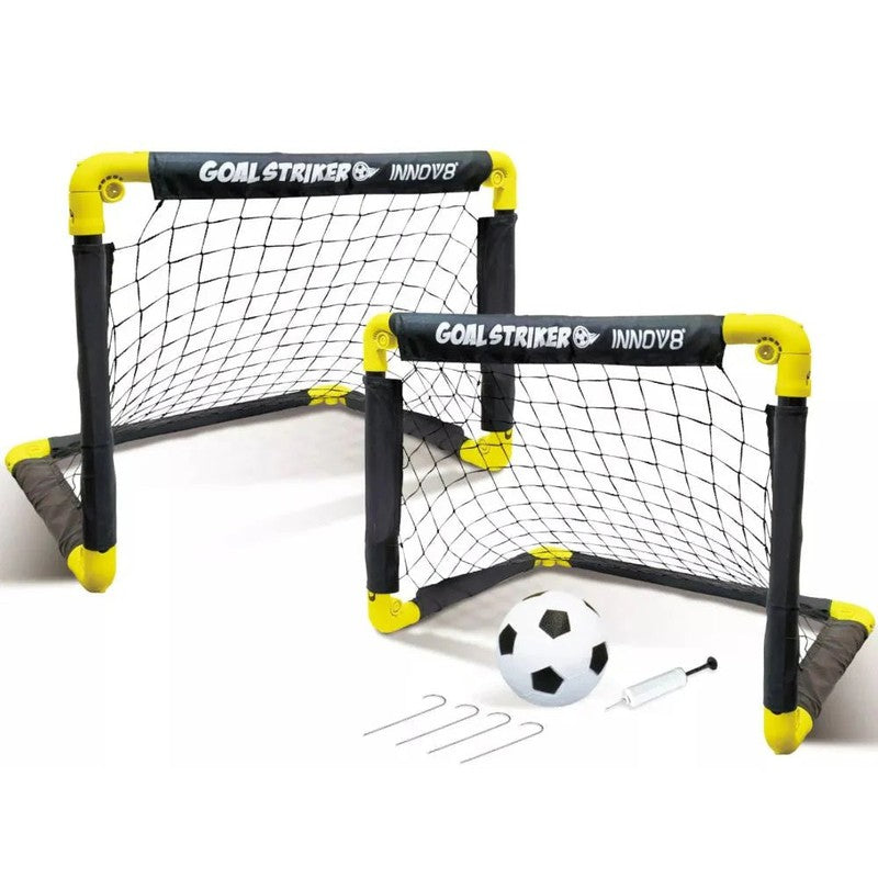 INNOV8 Portable Folding Double Mini Soccer Goal Set | Weight- 1.5 kg (5-10 Years)