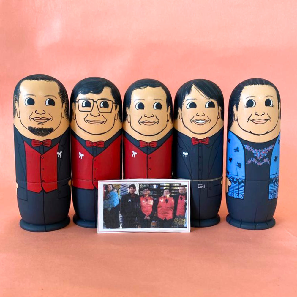 Personalised Wooden Companion Dolls (Set of 5) - COD Not Available