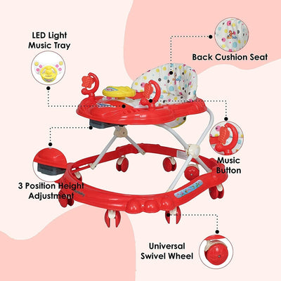 Musical 3112 Activity Walker (Red)