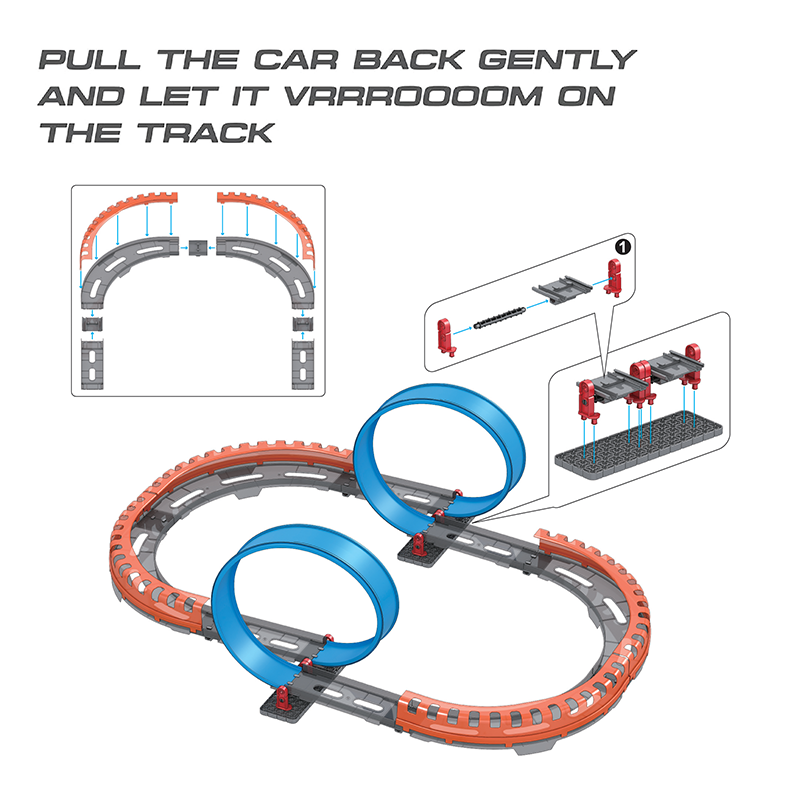 High Speed Pull Back Trackset (2A) - 41 pcs