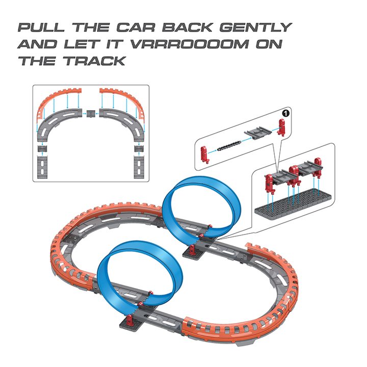 High Speed Pull Back Trackset (2A) - 41 pcs