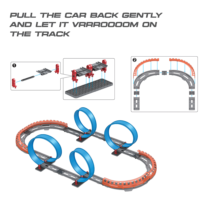 High Speed Pull Back Trackset (4A) - 67 pcs