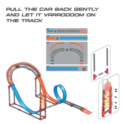 High Speed Pull Back Trackset (Rally) - 80 pcs