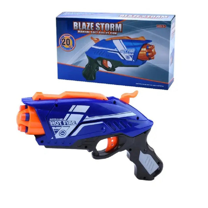 Hot Fire Soft Blasters Blaze Storm Bullet Blaster with 10  Foam Bullets