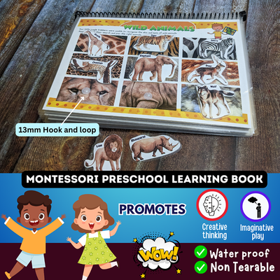 Pre-School Activities - A Busy Book for kids (18 in 1)