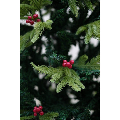 Raz Christmas Tree With Cherries And Two Color Leaves (8 Feet) | Cod Not Available