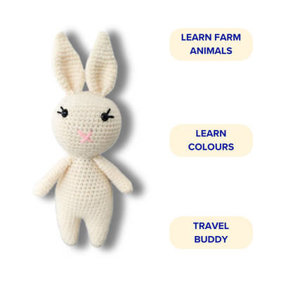Luna Lash Bunny Crochet Soft Toy