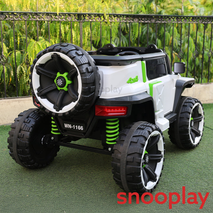 Parental & Self Control | Battery 4x4 Ride-On Jeep | Bluetooth Connectivity, Honk, Music & Light (1.5-8 Years)