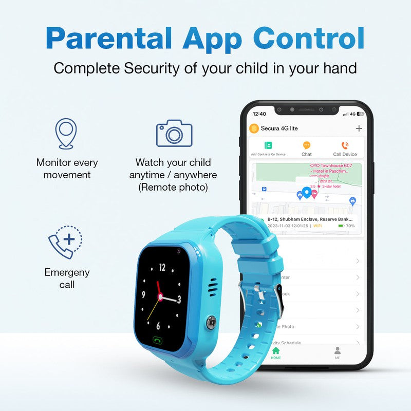 WatchPhone 4G Smartwatch with Parent Control App | 2G/4G Sim Card (5-10 Years)