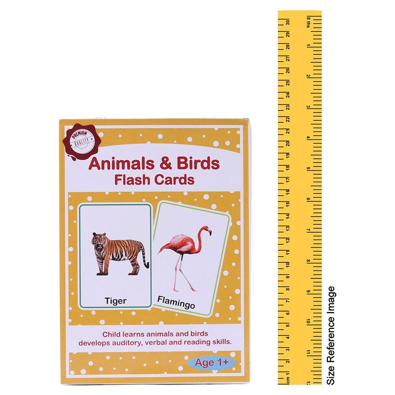 Animals & Birds Flash Cards for kids -30 Cards