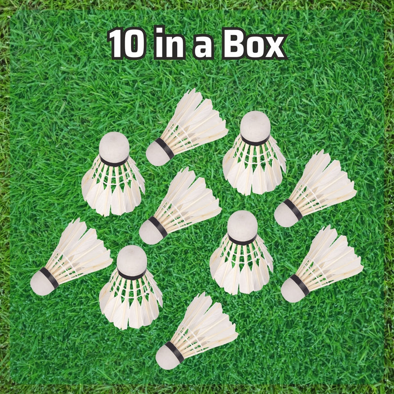 Active Feather Shuttlecock | 10 Shuttles in a pack